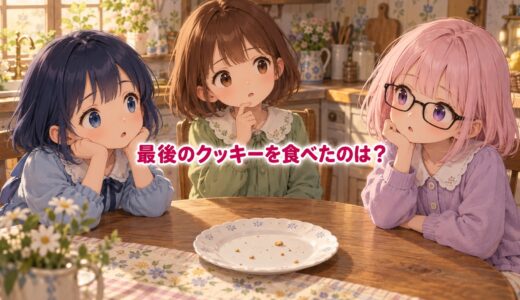 【論理クイズ】最後のクッキーを食べたのは？